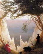 Caspar David Friedrich Chalk Cliffs on Rugen (mk09) oil painting on canvas
